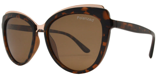 Wholesale - PL 3935 - Polarized Women's Plastic Cat Eye Sunglasses - Dynasol Eyewear