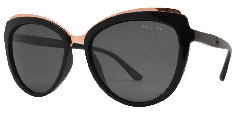 Wholesale - PL 3935 - Polarized Women's Plastic Cat Eye Sunglasses - Dynasol Eyewear