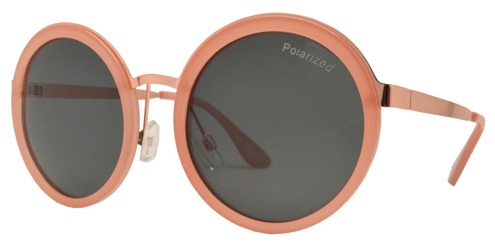 Wholesale - PL 3933 - Wholesale Polarized Round Plastic Sunglasses - Dynasol Eyewear
