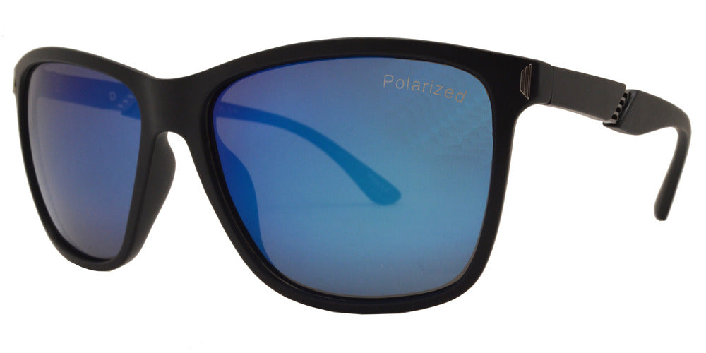 Wholesale - PL 3936 - Rectangular Plastic Sunglasses with Polarized Lens - Dynasol Eyewear