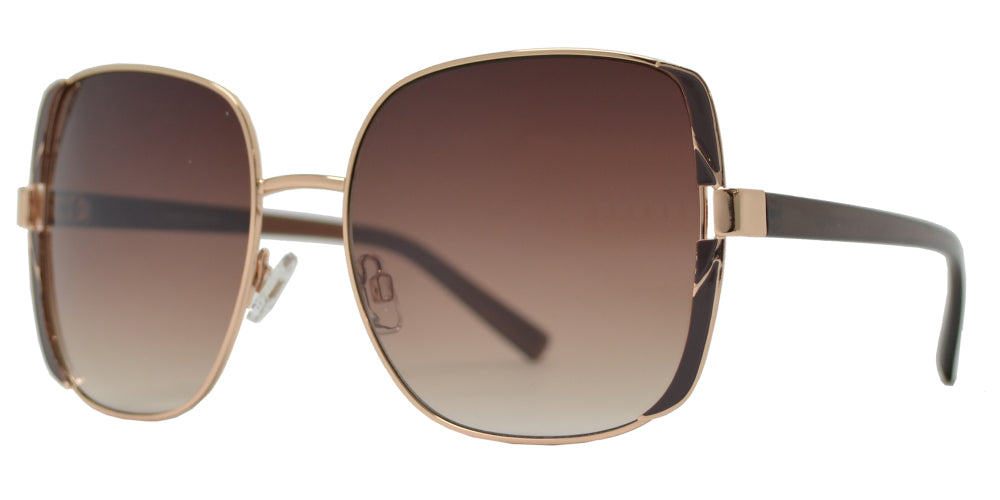 Wholesale - FC 6506 - Large Square Metal Sunglasses - Dynasol Eyewear