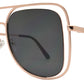 Wholesale - 8753 - Metal Cut Out Oval Shaped Sunglasses - Dynasol Eyewear