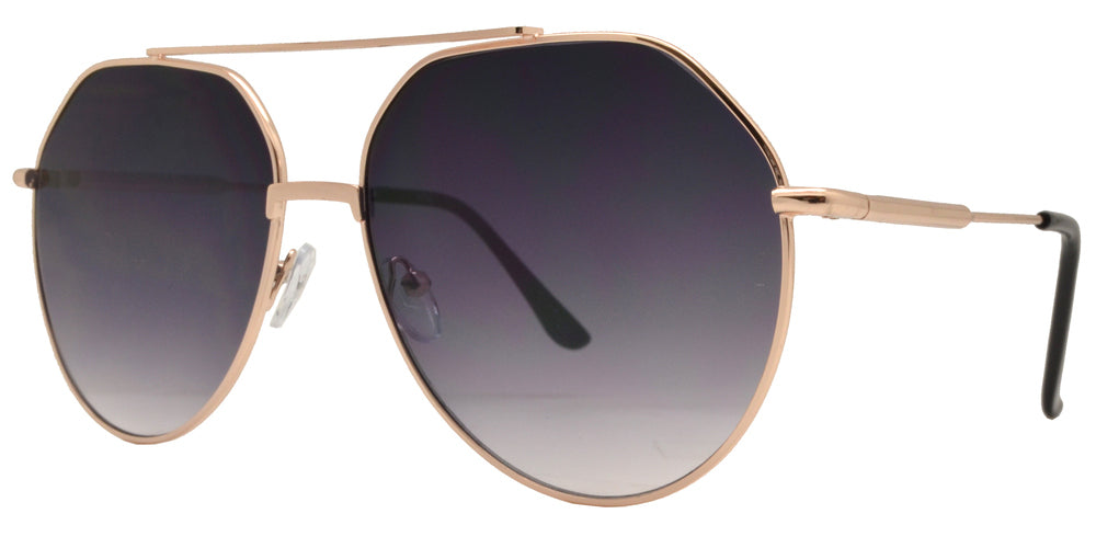Wholesale - 8773 - Metal Oval Shaped Sunglasses - Dynasol Eyewear