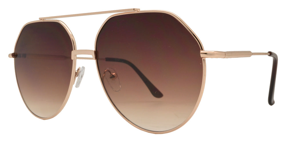 Wholesale - 8773 - Metal Oval Shaped Sunglasses - Dynasol Eyewear