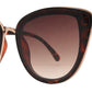 Wholesale - 8783 - Women's Cat Eye Flat Lens Sunglasses - Dynasol Eyewear