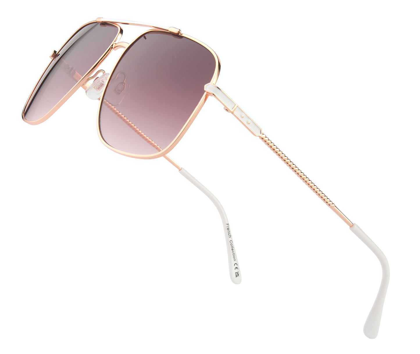 FC 6544- Metal Rectangular Sunglasses