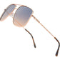 FC 6544- Metal Rectangular Sunglasses
