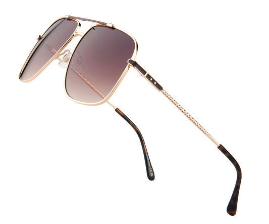 FC 6544- Metal Rectangular Sunglasses