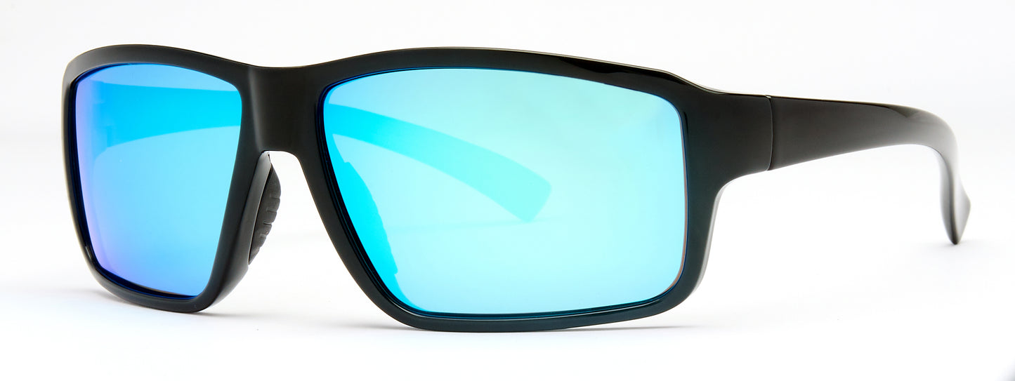 PL 5206 - Polarized Plastic Rectangular Sunglasses 1.1 MM