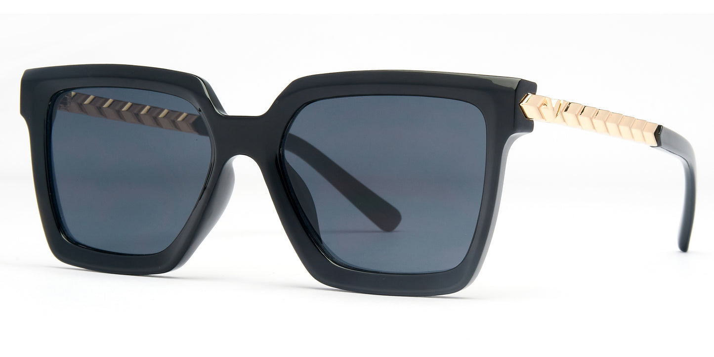 8016 - Plastic Square Butterfly Sunglasses