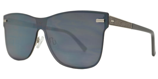 Wholesale - FC 6452 - Classic Horn Rimmed Flat Lens Rimless with Glitter Metal Sunglasses - Dynasol Eyewear