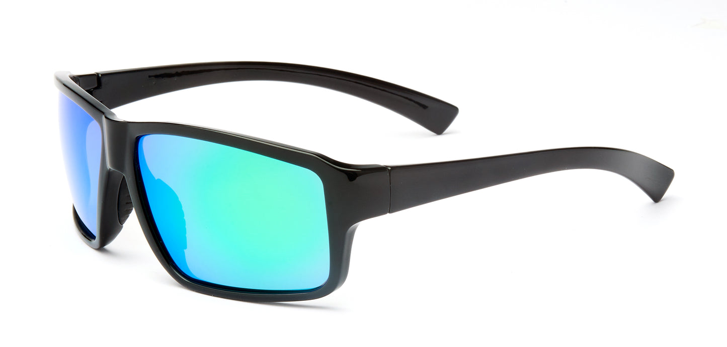 PL 5206 - Polarized Plastic Rectangular Sunglasses 1.1 MM