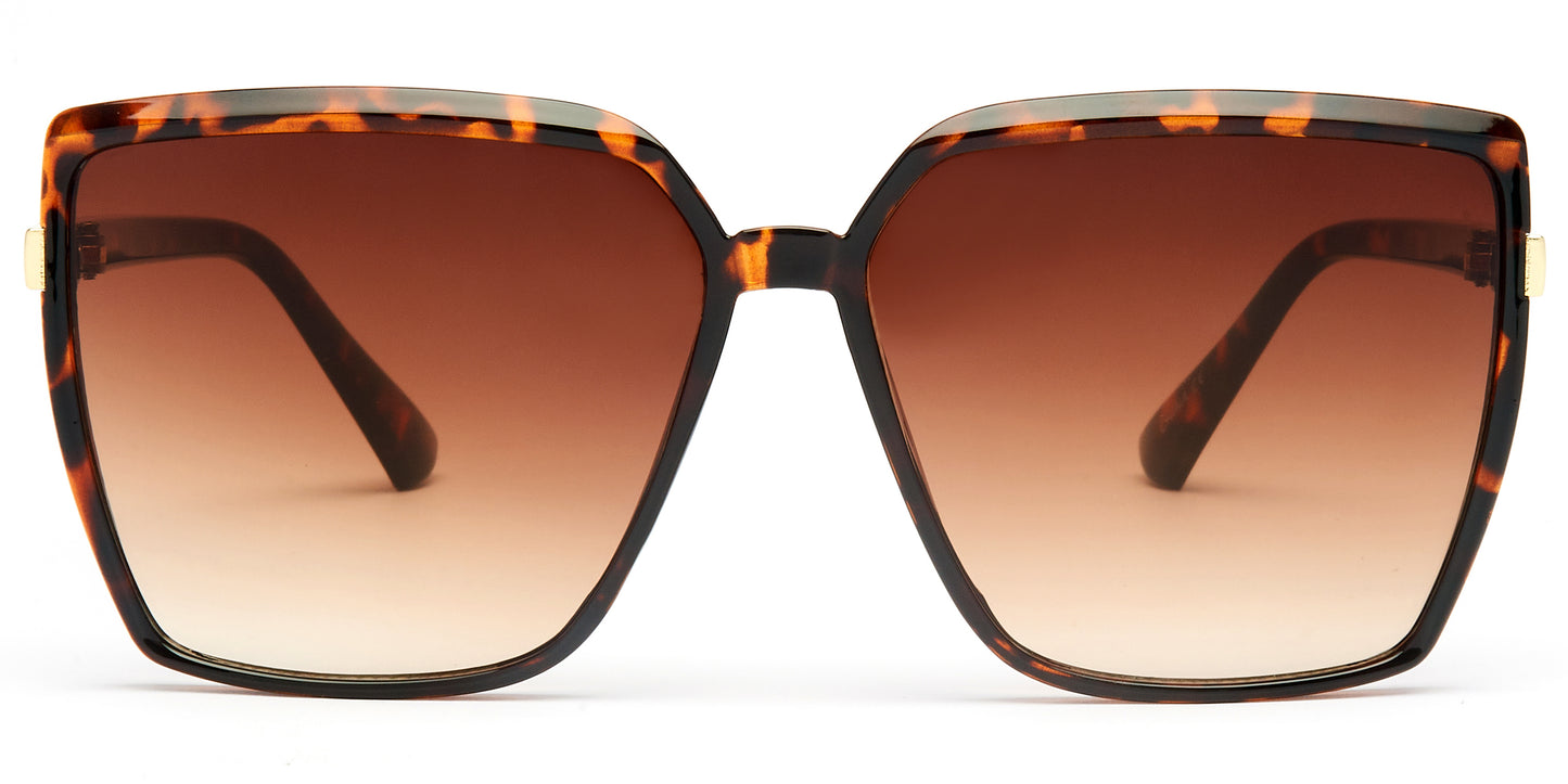 5198 - Plastic Rectangular Sunglasses