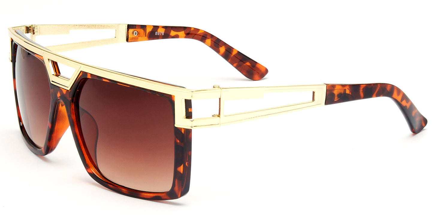 8976 - Plastic Flat Top Sunglasses