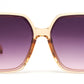 8967 - Plastic Square Sunglasses