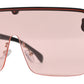 7995 - Plastic Flat Top One Piece Semi-Rimless Oversize Sunglasses