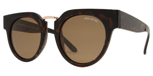 Wholesale - PL Darling - Polarized Women Flat Lens Horn Rimmed Round Plastic Sunglasses - Dynasol Eyewear