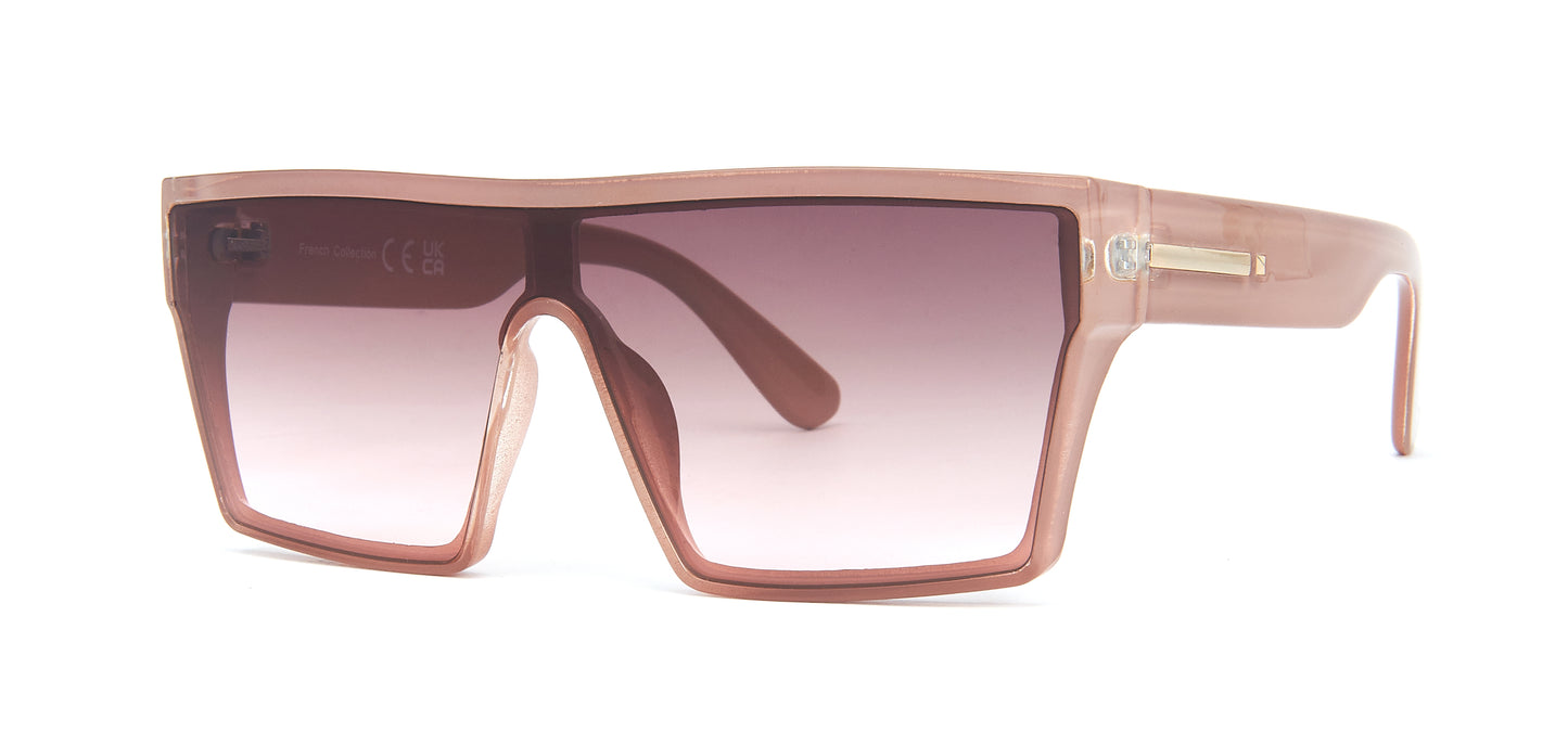 FC 5801 - Plastic Flat Top One Piece Lens Sunglasses