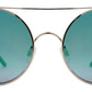 Wholesale - FC 6229 RVC - Flat Lens Round Color Mirror Thick Metal Sunglasses - Dynasol Eyewear