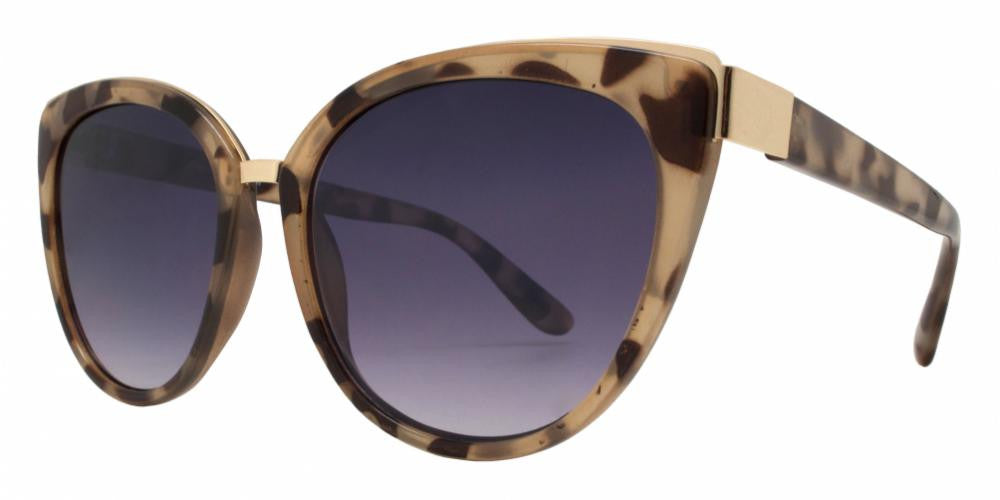 Wholesale - FC 6251 - Flat Lens Women Cat Eye Plastic Sunglasses - Dynasol Eyewear