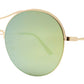 Wholesale - FC 6300 - Round Brow Bar Metal Sunglasses - Dynasol Eyewear