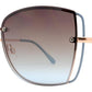 Wholesale - FC 6327 - Rimless Butterfly Women Fashion Metal Sunglasses - Dynasol Eyewear
