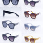 FC 6534 - Plastic Butterfly Sunglasses with Flat Lens
