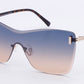 FC 6547 - Rimless One Piece Lens Metal Sunglasses