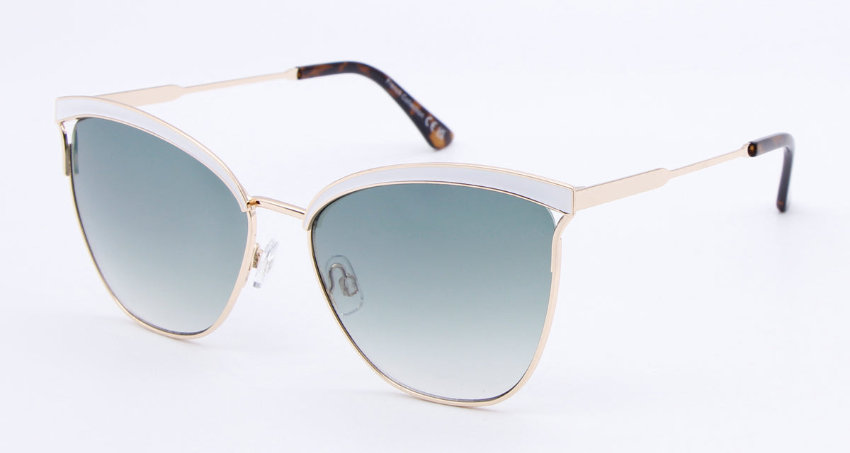 FC 6550 - Fashion Metal Cat Eye Sunglasses