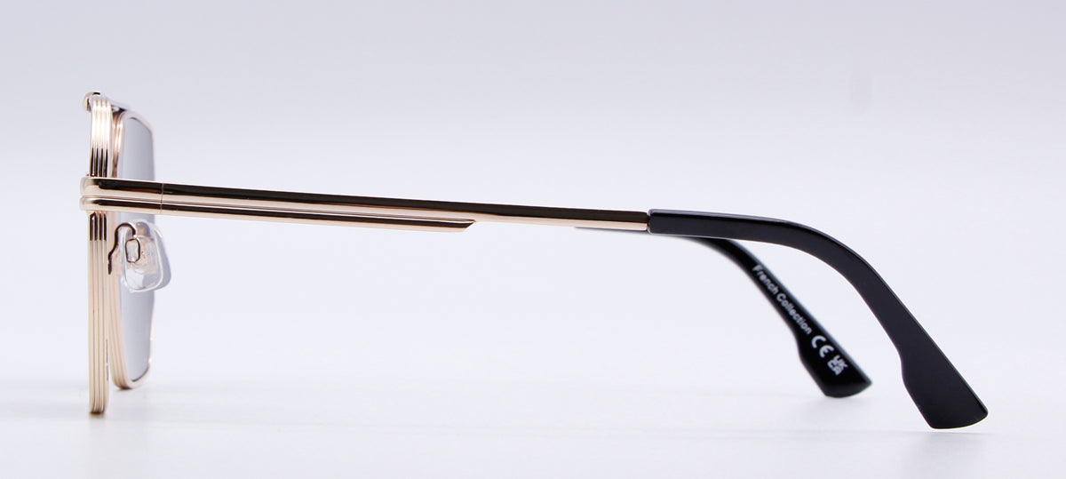 FC 6554 - Metal Flat Top Flat Lens Sunglasses