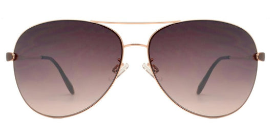 Wholesale - FC 6007 - Metal Oval Shaped Sunglasses for Women - Dynasol Eyewear