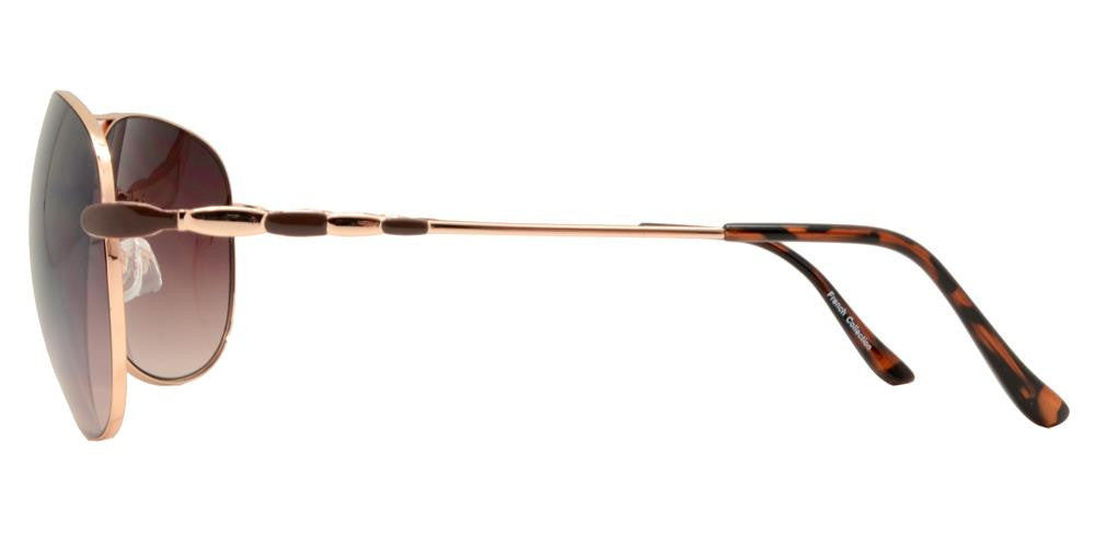 Wholesale - FC 6007 - Metal Oval Shaped Sunglasses for Women - Dynasol Eyewear