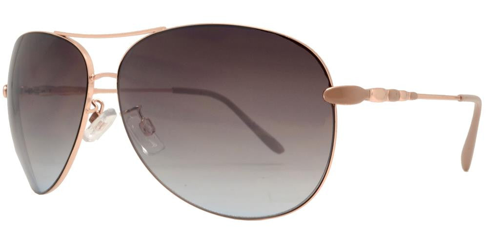 Wholesale - FC 6007 - Metal Oval Shaped Sunglasses for Women - Dynasol Eyewear