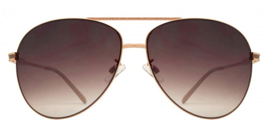 Wholesale - FC 6008 - Fashion Metal Oval Shaped Sunglasses - Dynasol Eyewear