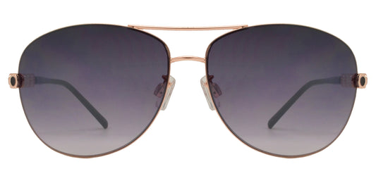 Wholesale - FC 6014 - Women Metal Oval Shaped Sunglasses - Dynasol Eyewear