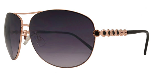 Wholesale - FC 6014 - Women Metal Oval Shaped Sunglasses - Dynasol Eyewear