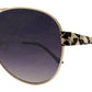 Wholesale - FC 6050 - Women Metal Oval Shaped Sunglasses - Dynasol Eyewear