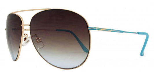 Wholesale - FC 6059 - Oval Shaped with Brow Bar Metal Sunglasses - Dynasol Eyewear