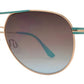 Wholesale - FC 6115 - Retro Brow Bar Oval Shaped Metal Sunglasses - Dynasol Eyewear