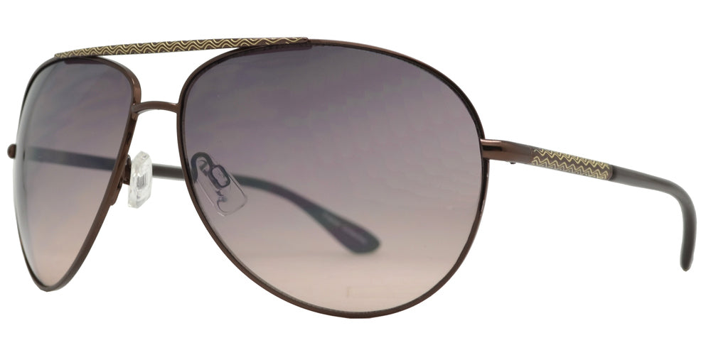 Wholesale - FC 6134 - Brow Bar Aviator Metal Sunglasses - Dynasol Eyewear