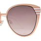 Wholesale - FC 6146 - Retro Cat Eye Women Metal Sunglasses - Dynasol Eyewear