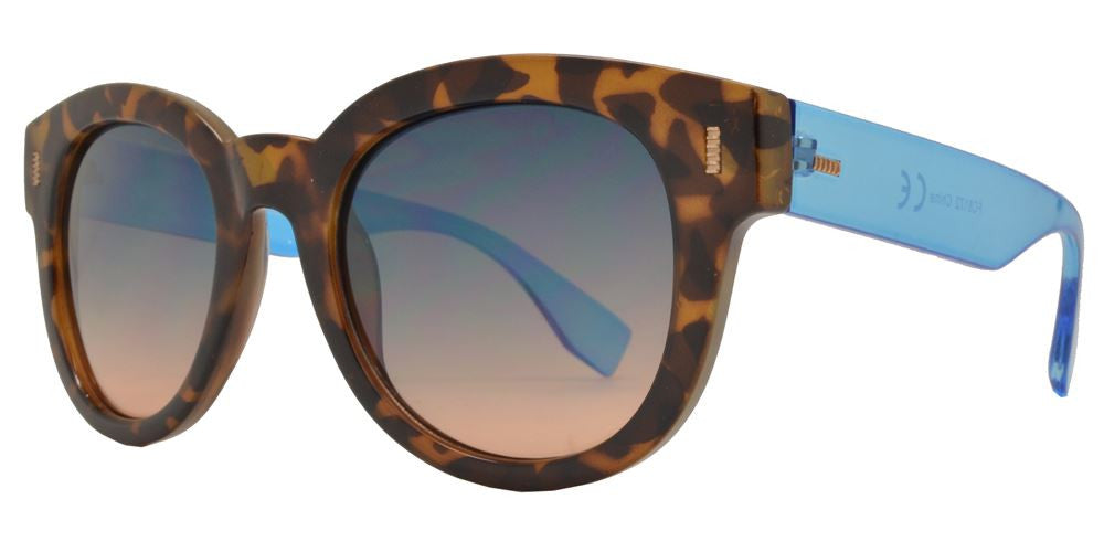 Wholesale - FC 6172 - Horn Rimmed Round Plastic Sunglasses - Dynasol Eyewear
