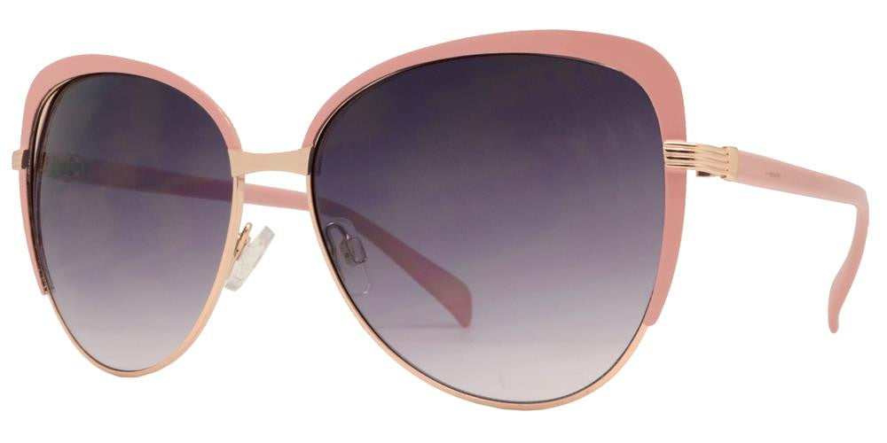 Wholesale - FC 6209 - Cat Eye Women Metal Sunglasses - Dynasol Eyewear