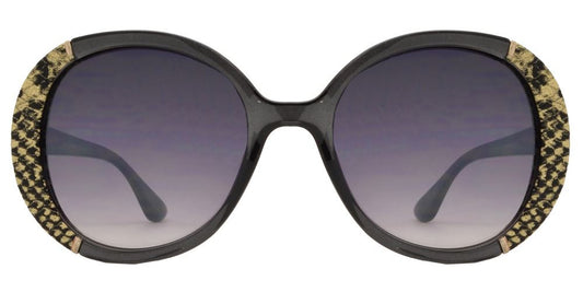 Wholesale - FC 6223 - Modern Butterfly Snake Print Women Plastic Sunglasses - Dynasol Eyewear
