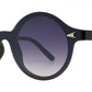 Wholesale - FC 6272 - Round Flat Lens Horn Rimmed Plastic Sunglasses - Dynasol Eyewear