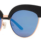 Wholesale - FC 6343 - Flat Lens Cat Eye Half Rimmed Women Plastic Sunglasses - Dynasol Eyewear