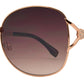 Wholesale - FC 6369 - Women Butterfly with Rhinestone Accent Metal Sunglasses - Dynasol Eyewear