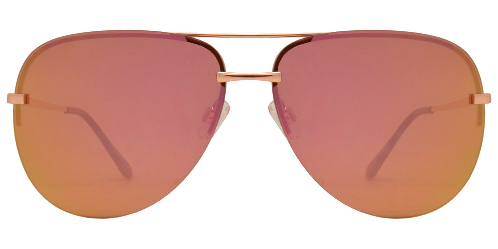Wholesale - FC 6388 - Rimless Aviator Metal Sunglasses - Dynasol Eyewear