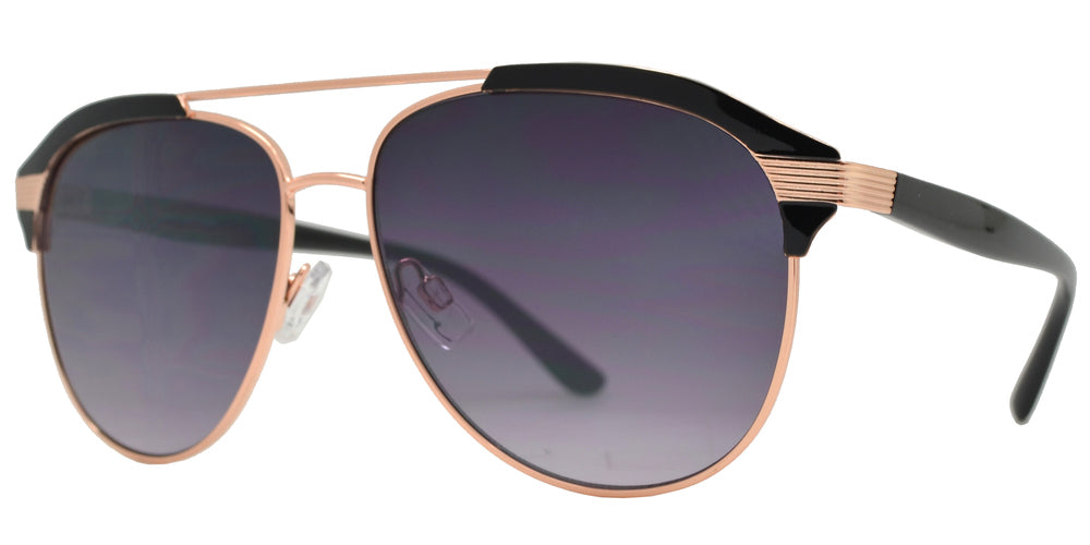 Wholesale - FC 6453 - Fashion Retro Metal Aviator Sunglasses - Dynasol Eyewear