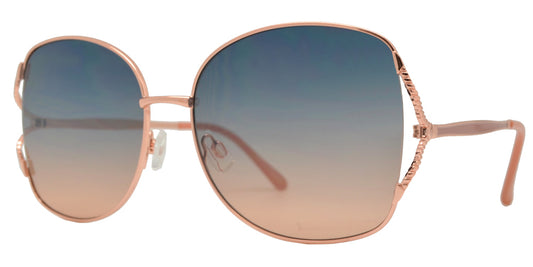 Wholesale - FC 6461 - Womens Butterfly Metal Rim Sunglasses - Dynasol Eyewear